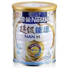 德国进口 雀巢超级能恩2段 奶粉 800g  折161.5(338-15，买1送1)