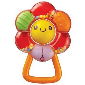 Auby 澳贝 摇铃系列 花儿摇铃 婴儿玩具 5元包邮(9.9-10券+5)