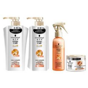施华蔻 羊绒脂洗护600ml*2+滋养发膜50ml+营养水150ml 99元(199-100)