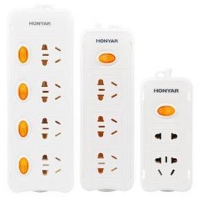 HONYAR 鸿雁  4位分控开关+(3位+2位)总控开关套装 37.9元