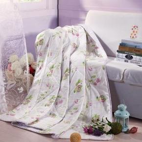 罗莱家纺 紫茵果意双人1.5米床夏被200x230cm 折75元(149，200-100)