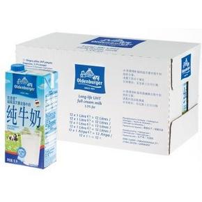 微信端：欧德堡 超高温处理全脂纯牛奶1Lx12盒 69元(89-20)