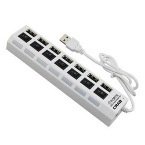 手机端：酷乐博（CRAB） H720 HUB君7口USB 2.0集线器 9.9元
