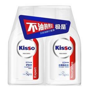 极是(Kisso)女士 无硅油去屑洗发水80ml+护发素80ml 1元
