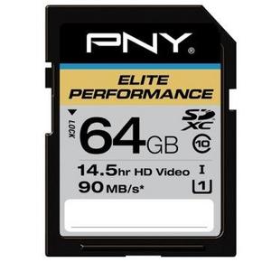 PNY 必恩威 Elite Performance UHS-1 64GB SD存储卡 154元(169-15券)