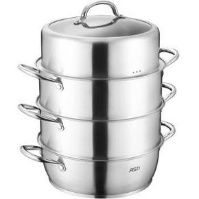 爱仕达 QL1526S 不锈钢复底三层蒸锅 199元(299-100)