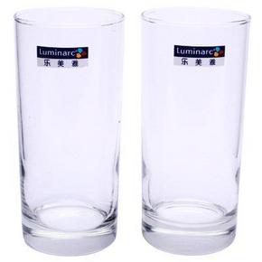乐美雅（Luminarc）玻璃水杯阿姆斯特丹直身杯 2只装 9.9元
