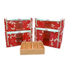 乐扣乐扣 树叶百纳箱4+1件套装 137元(183，2件7折)