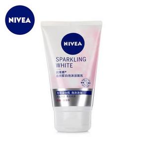 华北:NIVEA 妮维雅 晶纯皙白泡沫洁面乳100g 8元(15.9，2件5折)