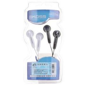 高斯（koss）KE7 高性价比立体声耳塞 黑白双色情侣对装  69元