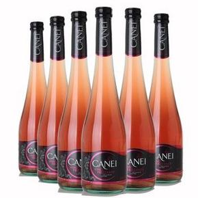 意大利 肯爱(Canei) 玫瑰红半甜微起泡葡萄酒 750ml*6瓶+赠送1瓶 159元包邮