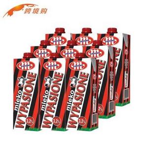 波兰妙可Mlekovita全脂牛奶 1Lx12盒 59元