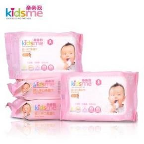 手机端: 亲亲我(kidsme) 婴儿手口湿巾25抽x4连包 6.18元