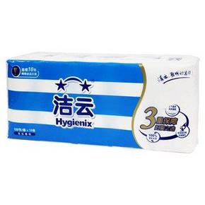 部分地区：洁云 柔韧120节无芯卷筒卫生纸x10卷 7.3元