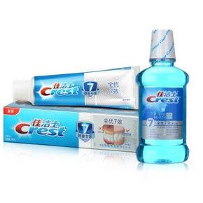 限区域：Crest 佳洁士 全优7效牙膏140g+漱口水350ml  12.9元