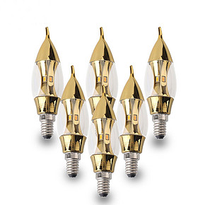 OPPLE 欧普 LED-烛泡-C35-4.5W-E14-2700K金色 拉尾泡 6支装 138元(用码)