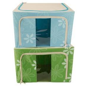 空间优品 大号加固双视窗牛津布整理箱 66Lx2只装 折69元(119，199-100)