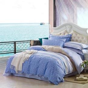 胜伟 床品家纺 高支棉斜纹双人四件套 1.5米 99元(可199-100)