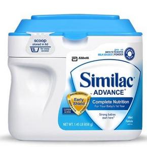 Similac 美国雅培 Advance 婴儿配方奶粉 1段658克  89元包邮