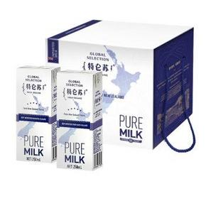 手机端：新西兰 进口牛奶 特仑苏环球精选纯牛奶250mlx12礼盒装 49元