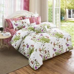 COZZY 蔻姿 高支高密全棉斜纹被套 伊甸园 1.8米 99元包邮(199-100)