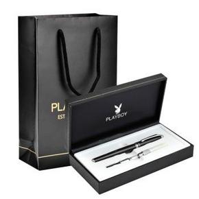 花花公子（PLAYBOY）P1001 纯粹双笔头系列 经典黑白夹 69元（119,199-100）