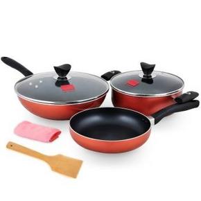 炊大皇 WG46550 新精彩不粘锅具七件套 99元包邮(199-100)