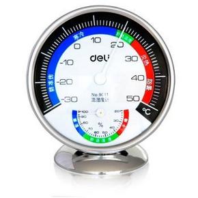 deli 得力 9011 中号台式温度计 9.9元