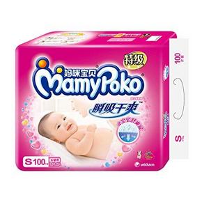 Mamypoko 妈咪宝贝 瞬吸干爽 纸尿裤 女S号100片 69元包邮