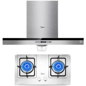 0点开始：Midea 美的 DT318R Q636 欧式烟灶套装 1999元包邮