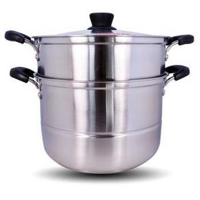 iLike宜利客 LK6202 锈钢复底双层蒸煮锅28cm 44.5元(89，199-100)