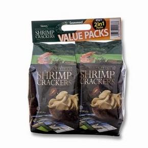 啪啪通 Papatonk 虾片海苔味2连包 85g,x2x4件 55.2元(75.2-20)