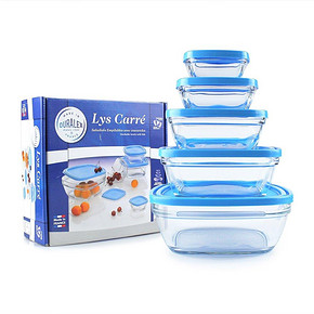 DURALEX 多莱斯 法国生产保鲜盒套装5件套 59元包邮
