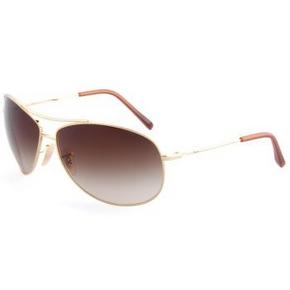 雷朋 金色镜框茶色渐变镜片眼镜 RB 3454E太阳镜 001/13 65mm 399元