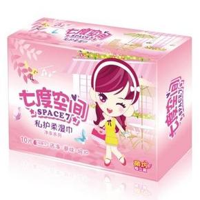心相印湿巾 七度空间私护柔净享系列单片装x10片 1.45元(2.9，买1赠1)