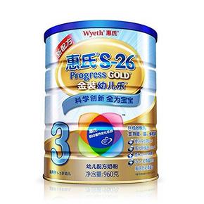 Wyeth 惠氏 S-26 金装幼儿乐 配方奶粉三段 960g 118元包邮