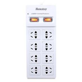 手机端：Huntkey 航嘉 SSH801 8位电源插座 3米 29.9元
