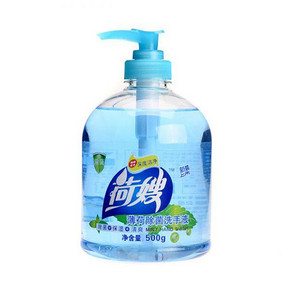 白菜价：荷嫂 薄荷除菌洗手液(透明蓝) 500g 2.9元包邮