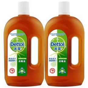 Dettol 滴露 消毒液750mlx2瓶 48元(88-40)
