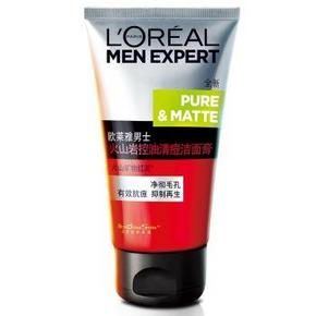 LOREAL 欧莱雅 男士火山岩控油清痘洁面膏100ml 29.9元