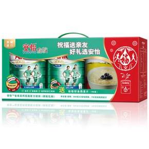 安怡 金装高钙低脂配方奶粉800gx2+桂格即食燕麦片700g 138元包邮(238-100)
