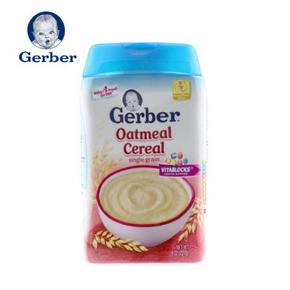 嘉宝 Gerber 二段高铁锌纯燕麦米粉227g 26.3元(79元3件)