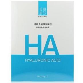 美丽加芬(BEAUTYPLUS)透明质酸 保湿面膜26gx3片 9.9元