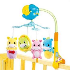 手机端：Auby 澳贝 床铃系列 旋转小马床铃 39元