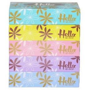 Hello 抽取式面纸 2层150抽5盒装 韩版 9.9元(限购5件)