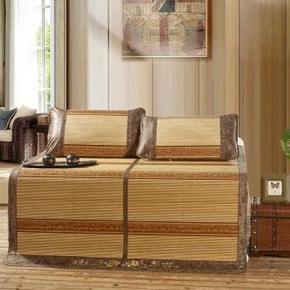 千姿居 欧式百搭碳化两用折叠竹凉席子1.8米 约70元(139，199-100)