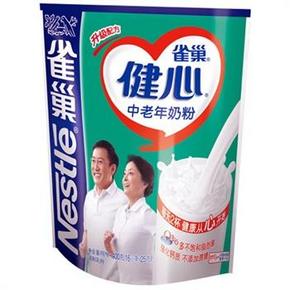 雀巢 健心 中老年奶粉  400g 约26元（51.5元，3件5折）