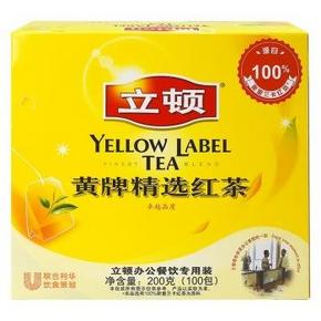 立顿 黄牌精选红茶100包 25元(再送19.9元的杯子)