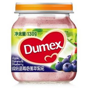 Dumex 多美滋 缤纷蓝莓香蕉苹果泥 130g/罐 6个月+  6.95元