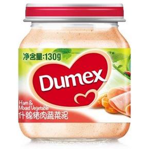 白菜价：dumex 多美滋 什锦猪肉蔬菜泥130g 1元(限购1件)